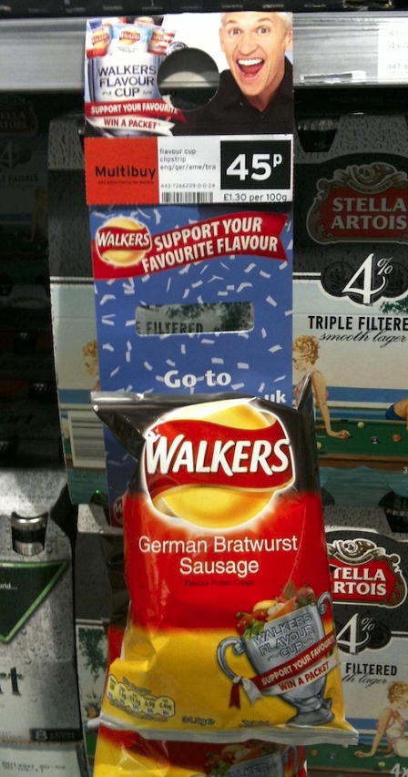 © Robert Rotifer Walkers-Chips in Bratwurst-Geschmack